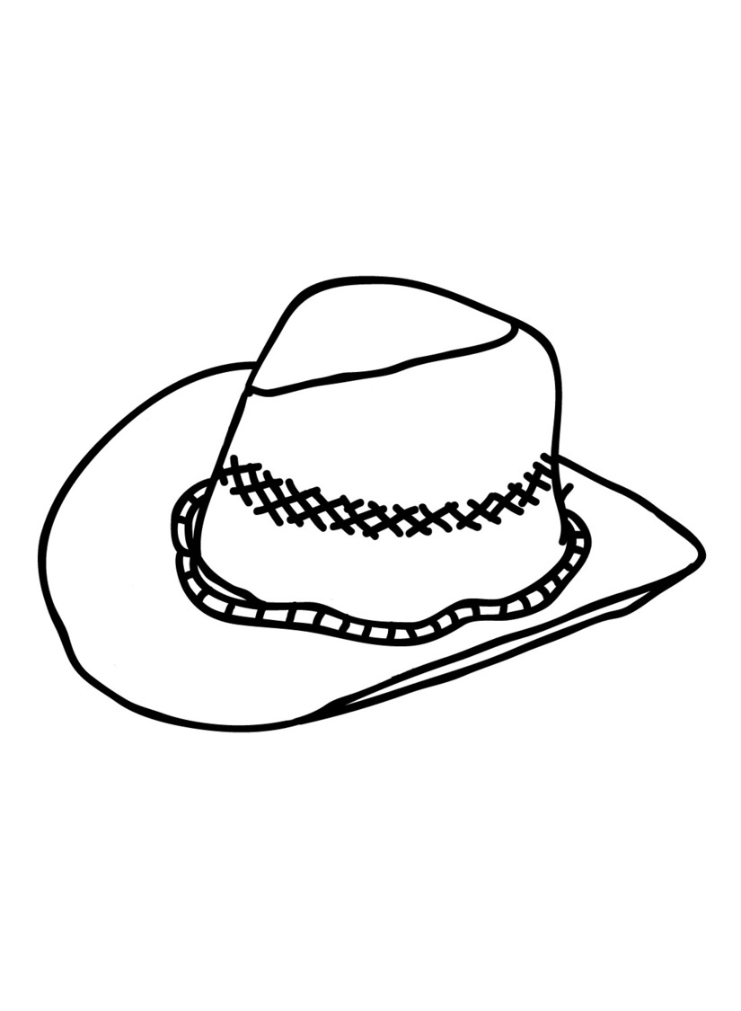 Coloriage Chapeau à imprimer