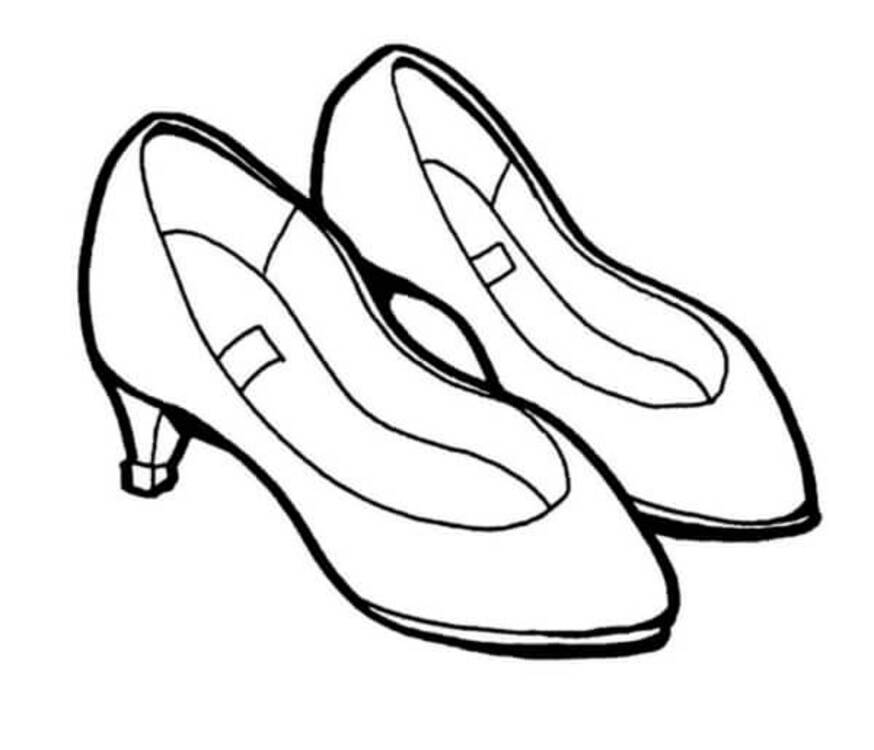 Coloriage Image de chaussures gratuite