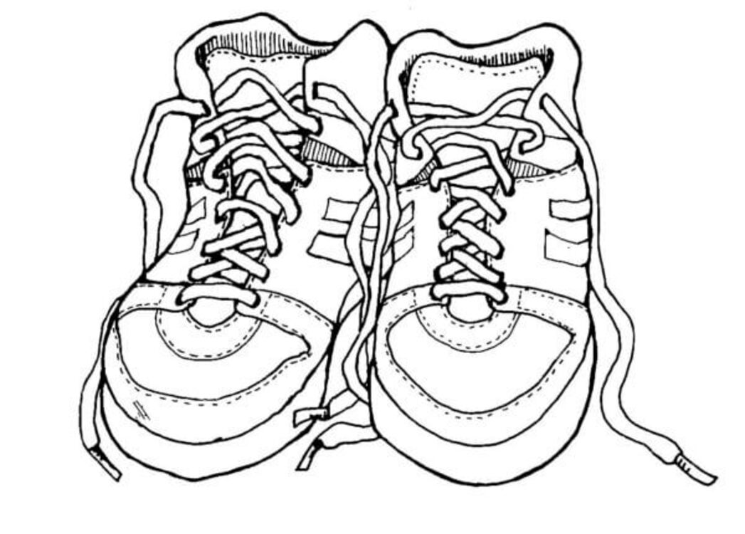 Coloriage Image de chaussures imprimable gratuite