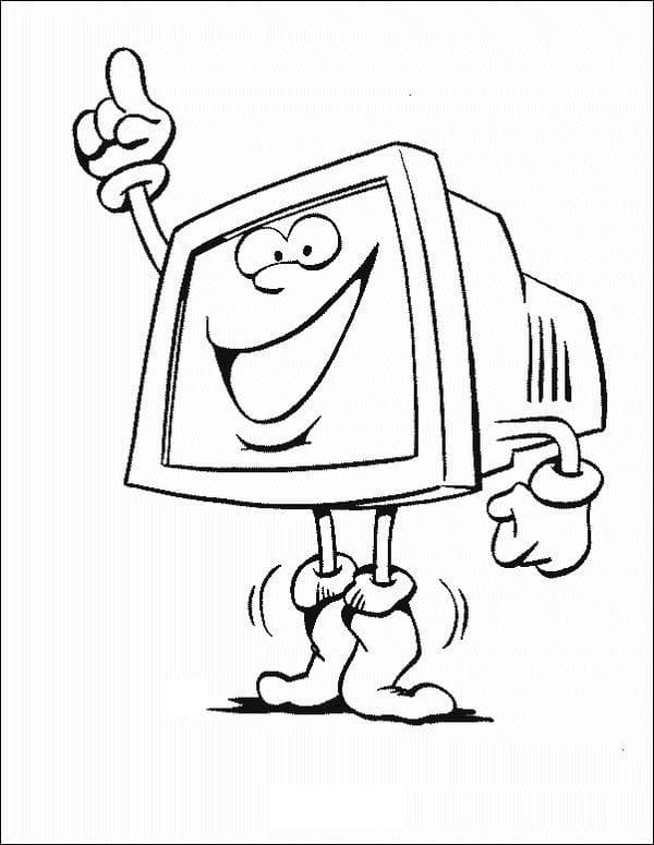 Coloriage Image de Ordinateur