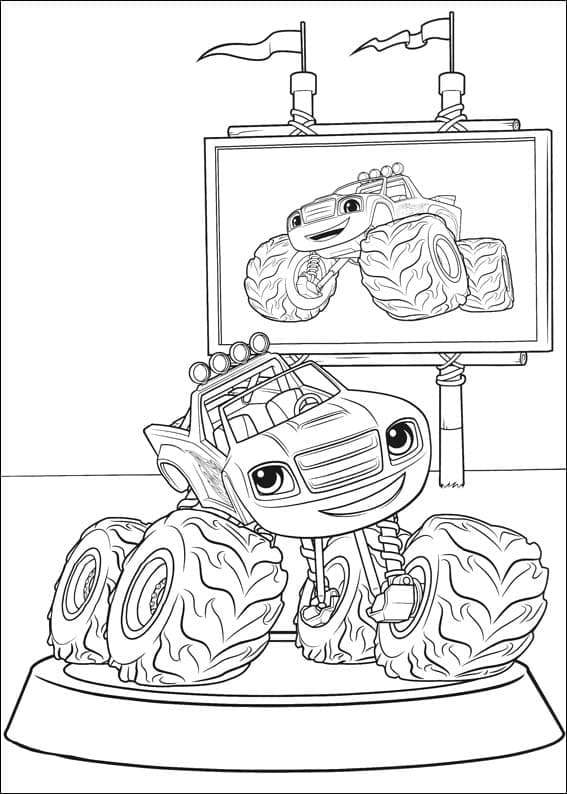 Coloriage Impression Blaze et les Monster Machines