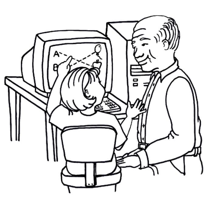 Coloriage Imprimable gratuite Ordinateur