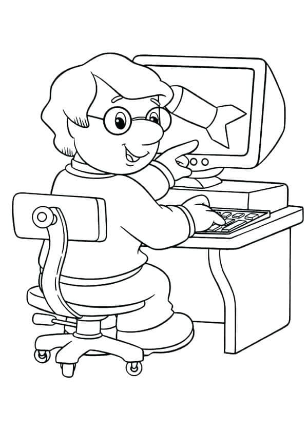 Coloriage Imprimable Ordinateur