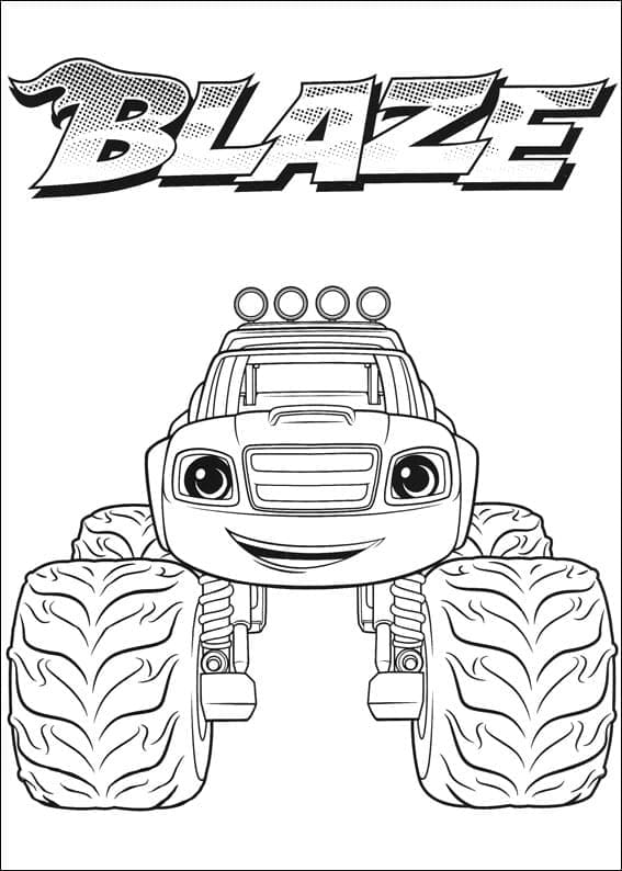 Coloriage Blaze Et Les Monsters Machines à imprimer