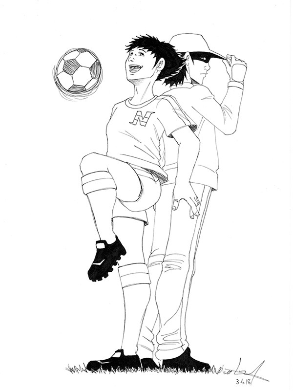 Coloriage Olive et Tom 1