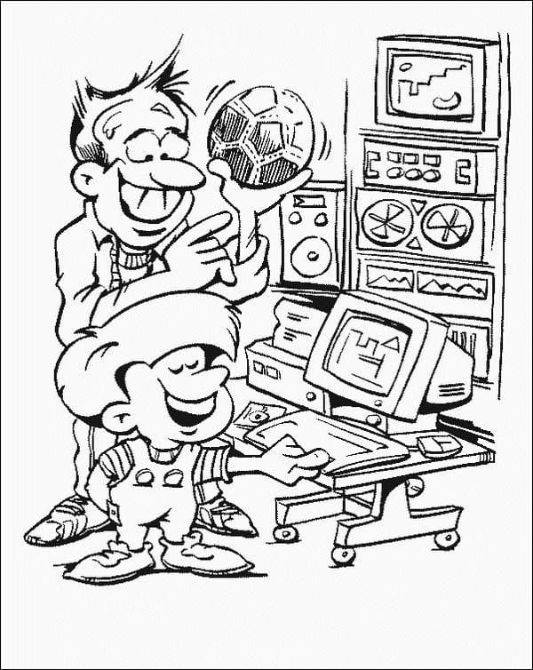 Coloriage Ordinateur 2