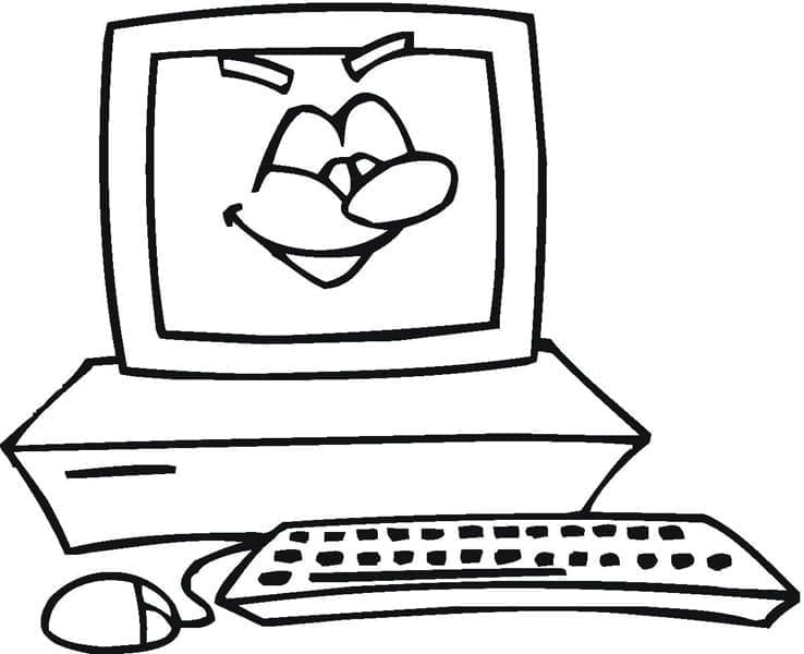 Coloriage Ordinateur 5