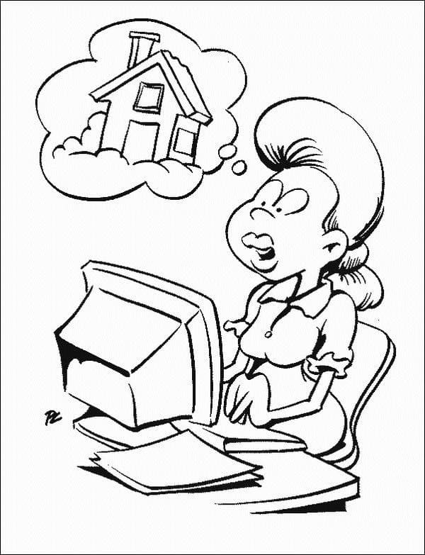 Coloriage Ordinateur imprimable gratuite