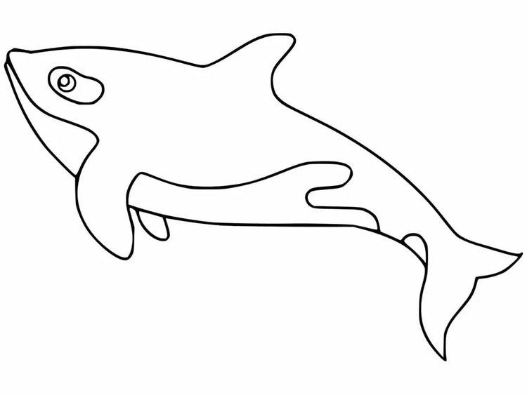 Coloriage Orque gratuit pour les enfants à imprimer