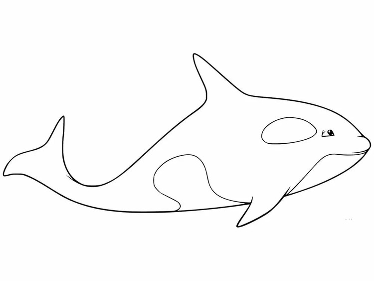 Coloriage Orque simple à imprimer