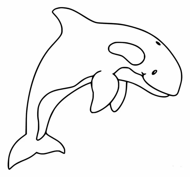 Coloriage Orque très mignon à imprimer