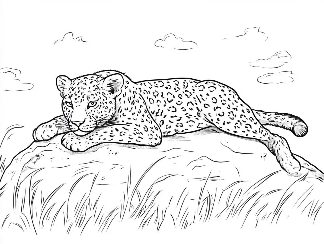 Coloriage Savane 6 à imprimer