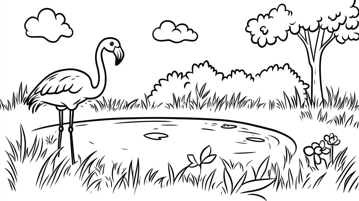 Coloriage Savane gratuite imprimable à imprimer