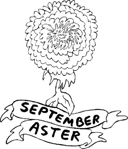 Coloriage Septembre basique