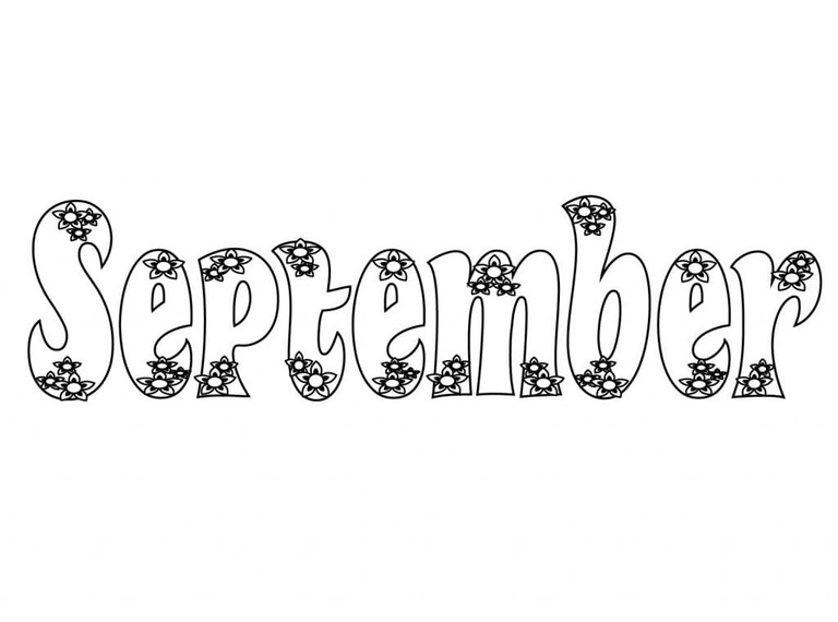 Coloriage Septembre gratuite chez les enfants