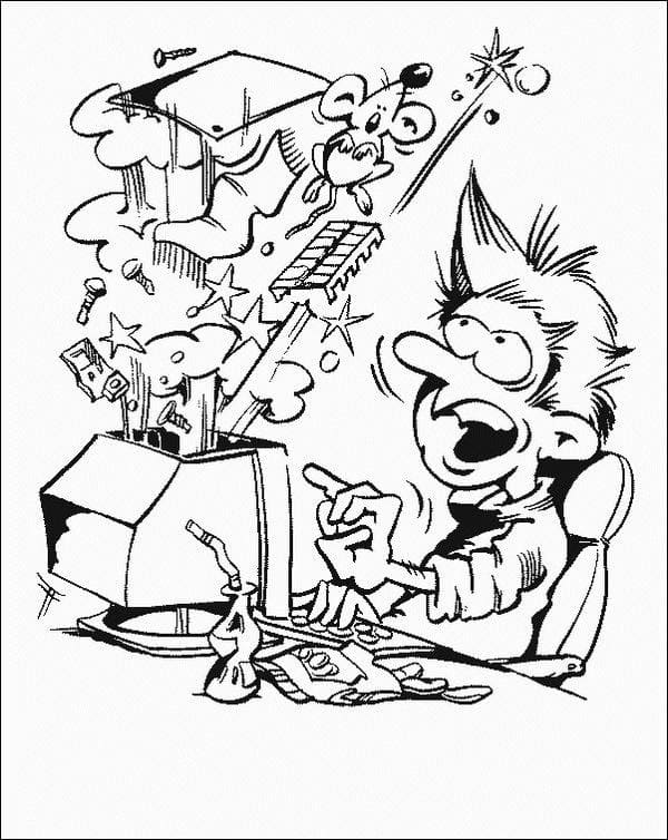 Coloriage Très basique ordinateur