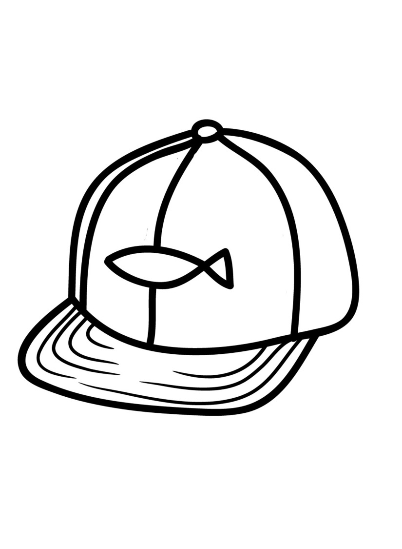 Coloriage Très facile Chapeau