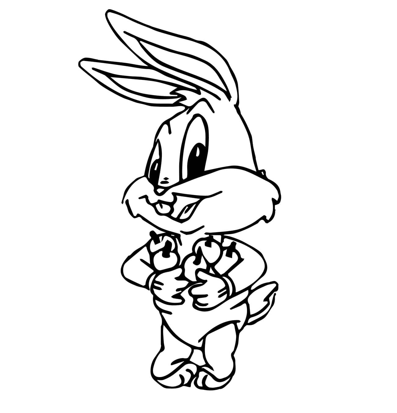 Coloriage Baby Looney Tunes basique chez les enfants
