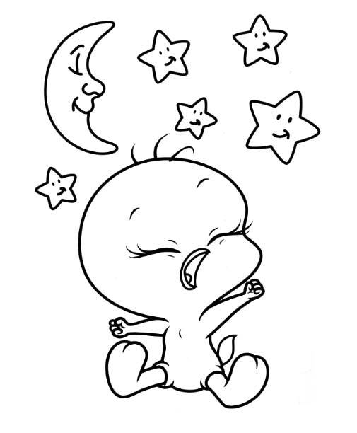 Coloriage Baby Looney Tunes basique
