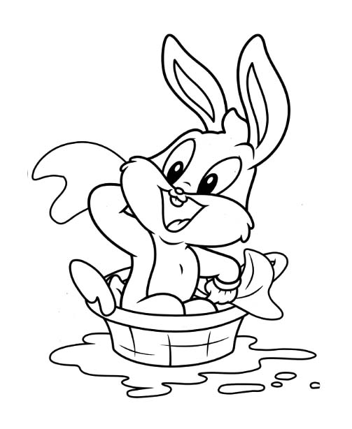 Coloriage Baby Looney Tunes chez enfant