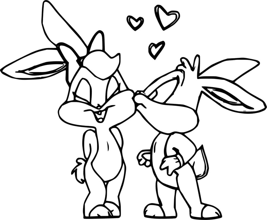 Coloriage Baby Looney Tunes très basique