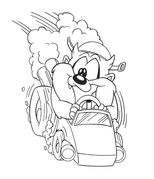 Coloriage Baby Looney Tunes très facile