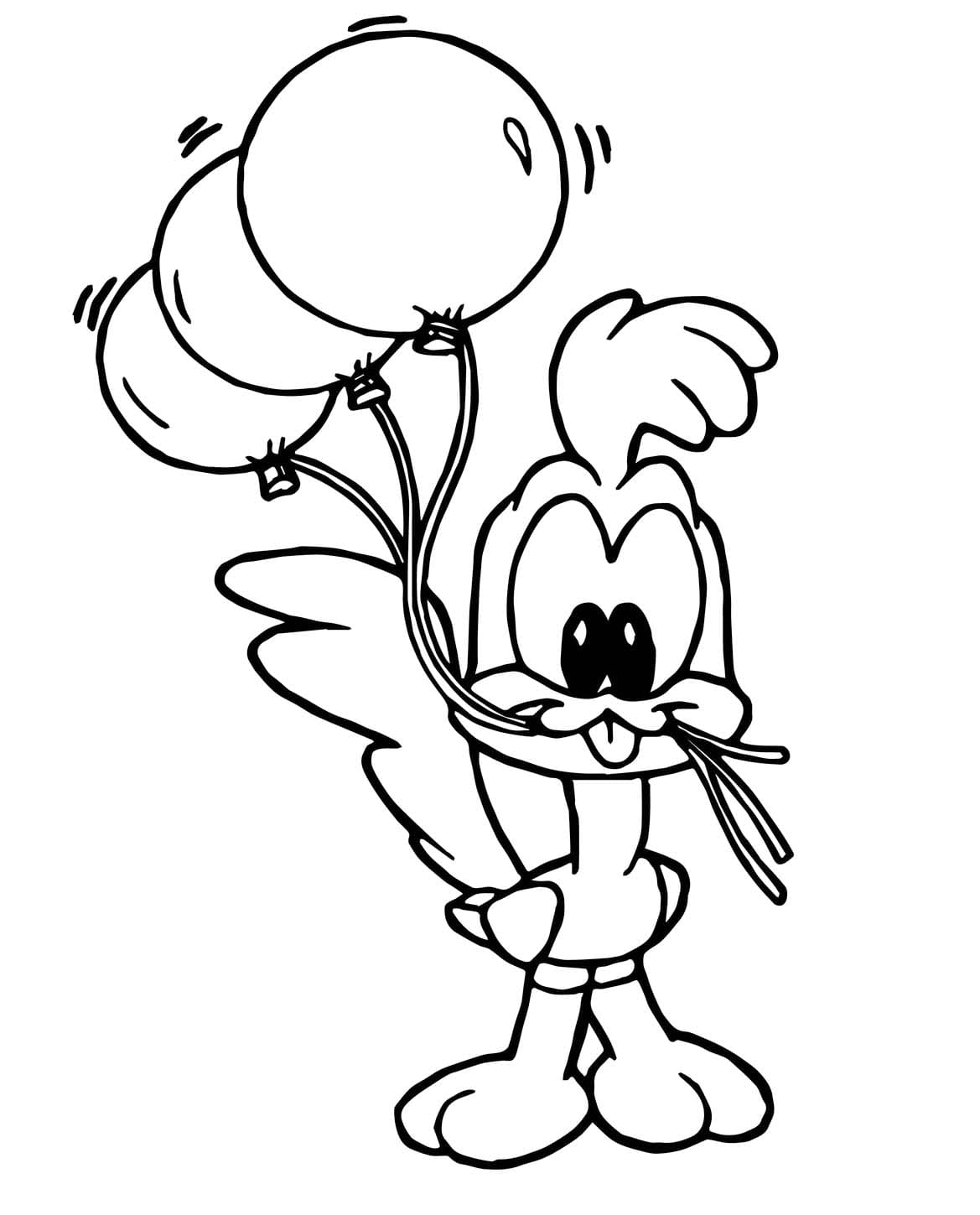 Coloriage Baby Looney Tunes très simple