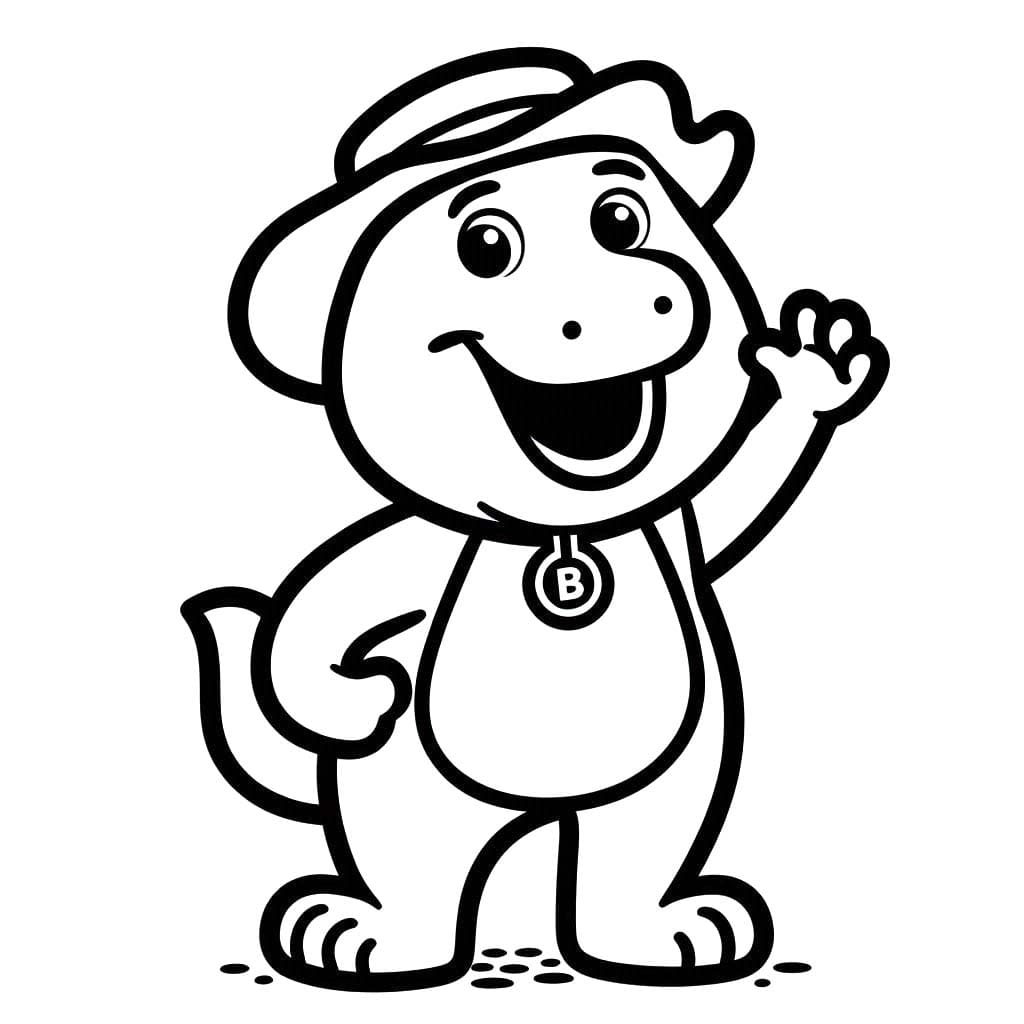 Coloriage Barney et ses amis 4