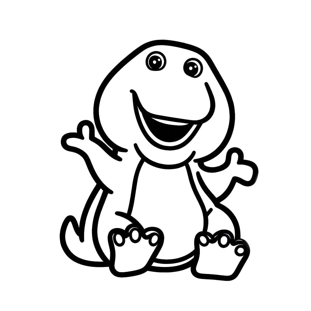 Coloriage Barney et ses amis 5