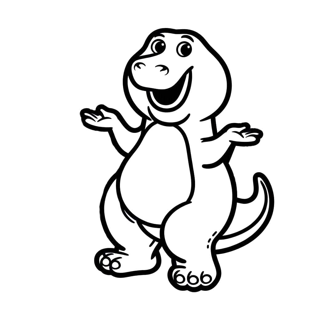 Coloriage Barney et ses amis 6