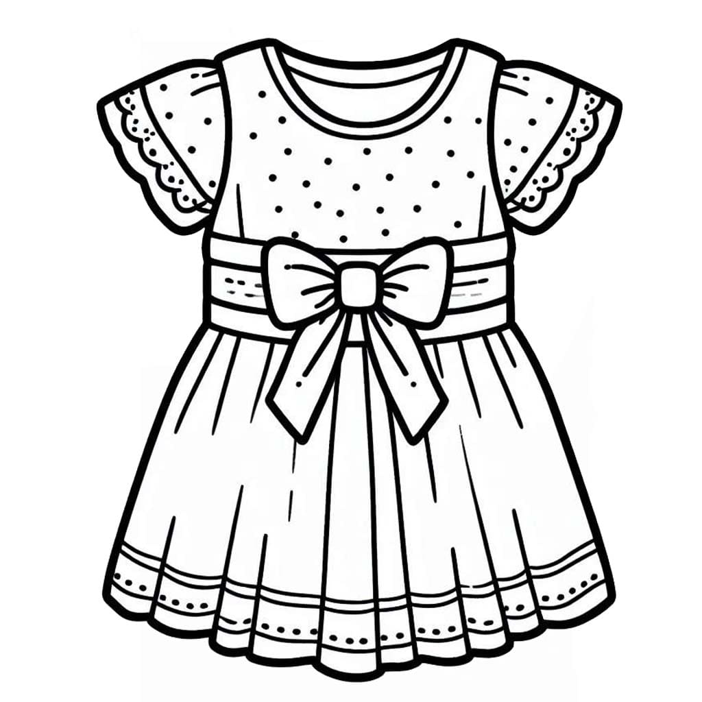 Coloriage Dessin Robe 1
