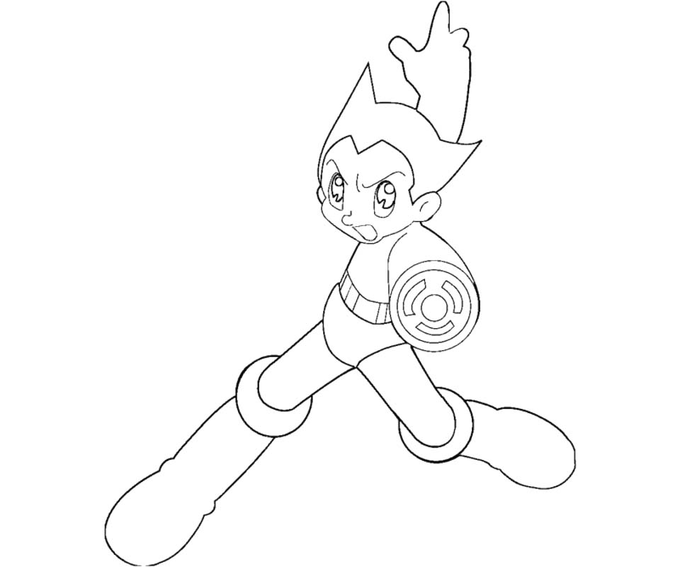 Coloriage Dessiner Astro Boy imprimable pour les enfants