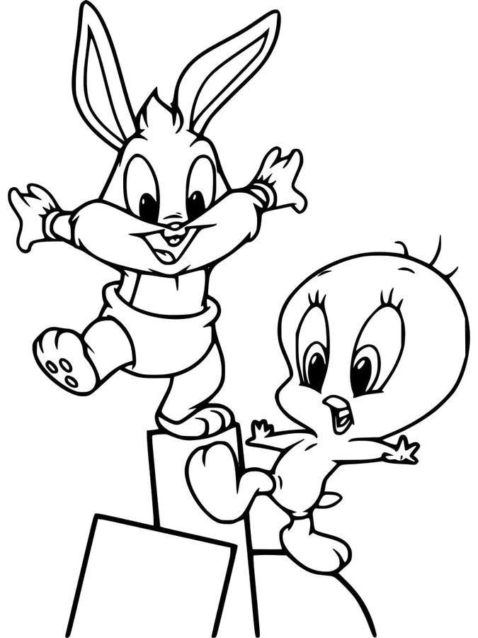 Coloriage Dessiner Baby Looney Tunes 1