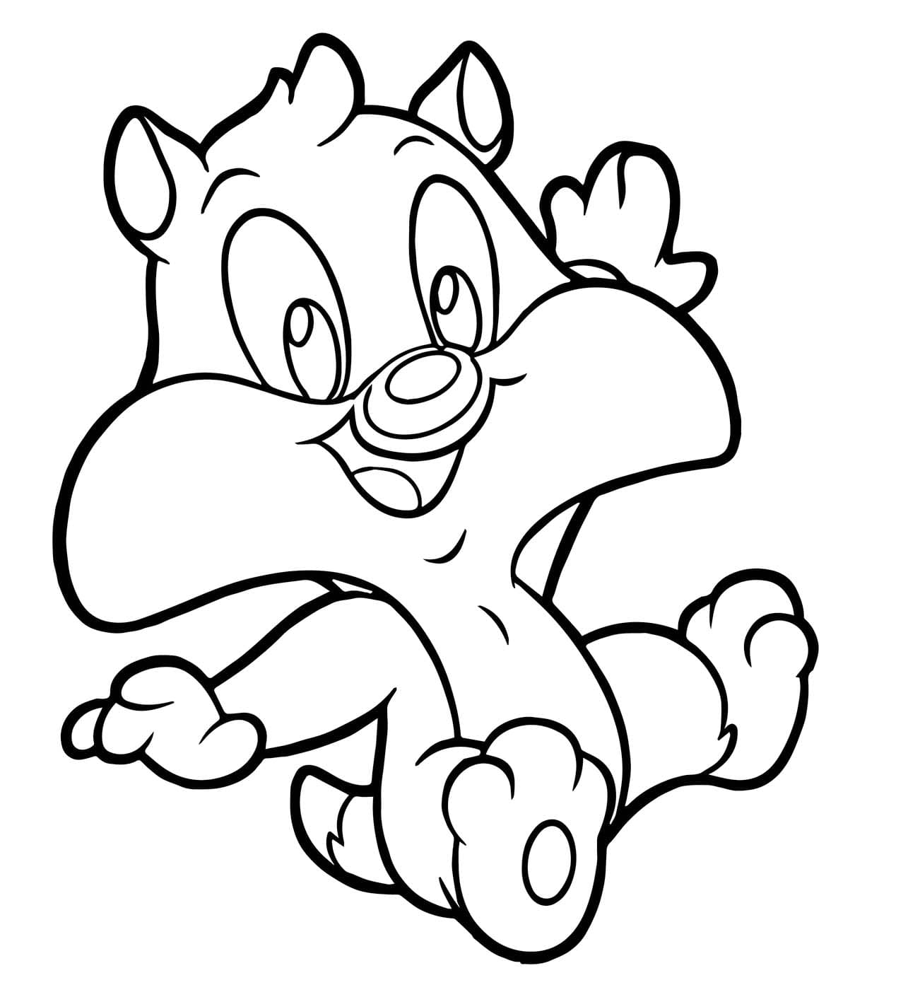 Coloriage Dessiner Baby Looney Tunes chez les enfants