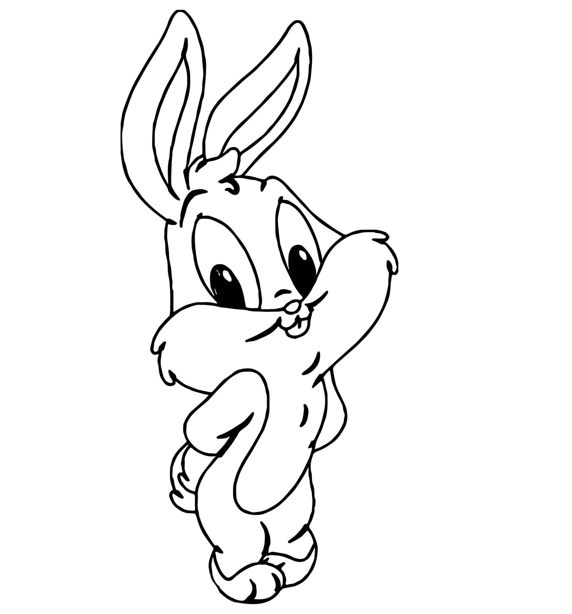 Coloriage Dessiner Baby Looney Tunes facile chez les enfants