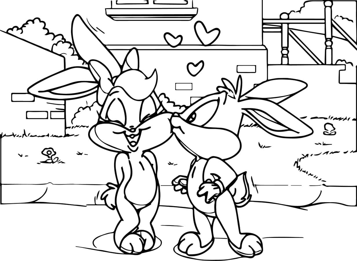 Coloriage Dessiner Baby Looney Tunes facile