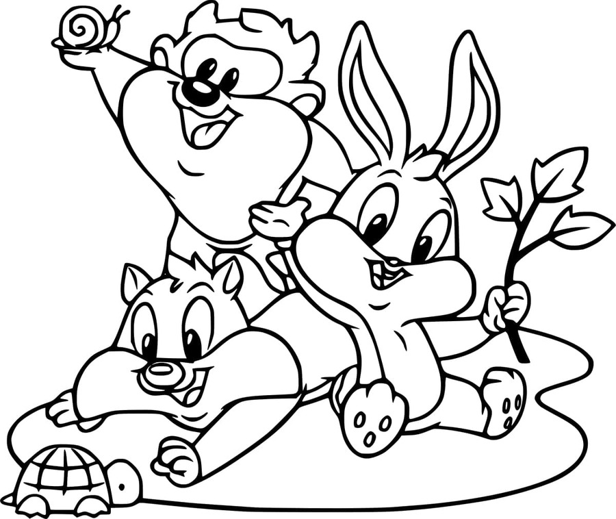 Coloriage Dessiner Baby Looney Tunes gratuite
