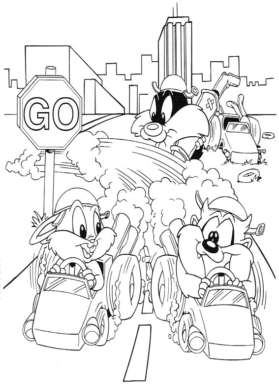 Coloriage Dessiner Baby Looney Tunes imprimable gratuite