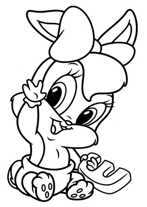 Coloriage Dessiner Baby Looney Tunes imprimable pour les enfants