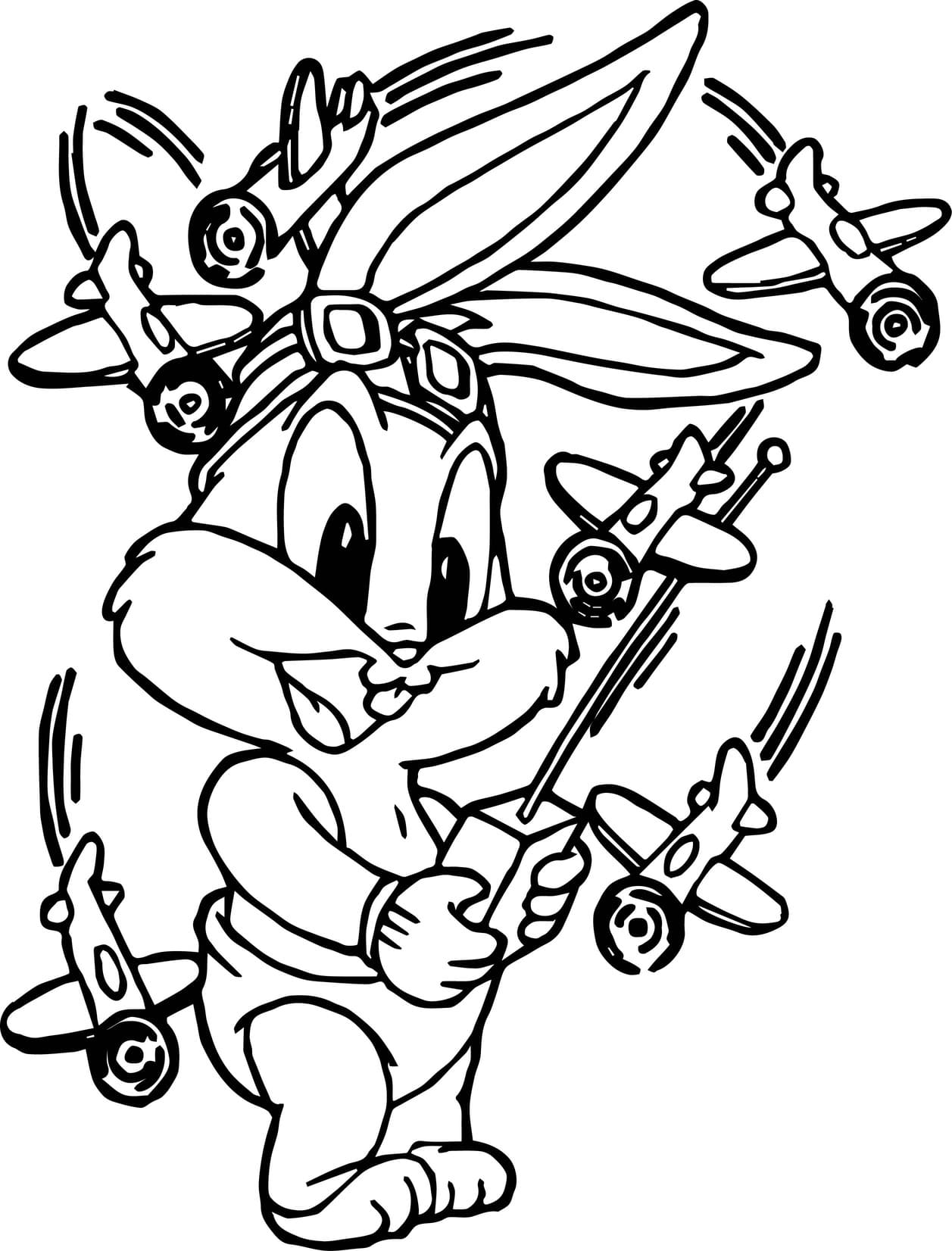 Coloriage Dessiner Baby Looney Tunes pour enfant