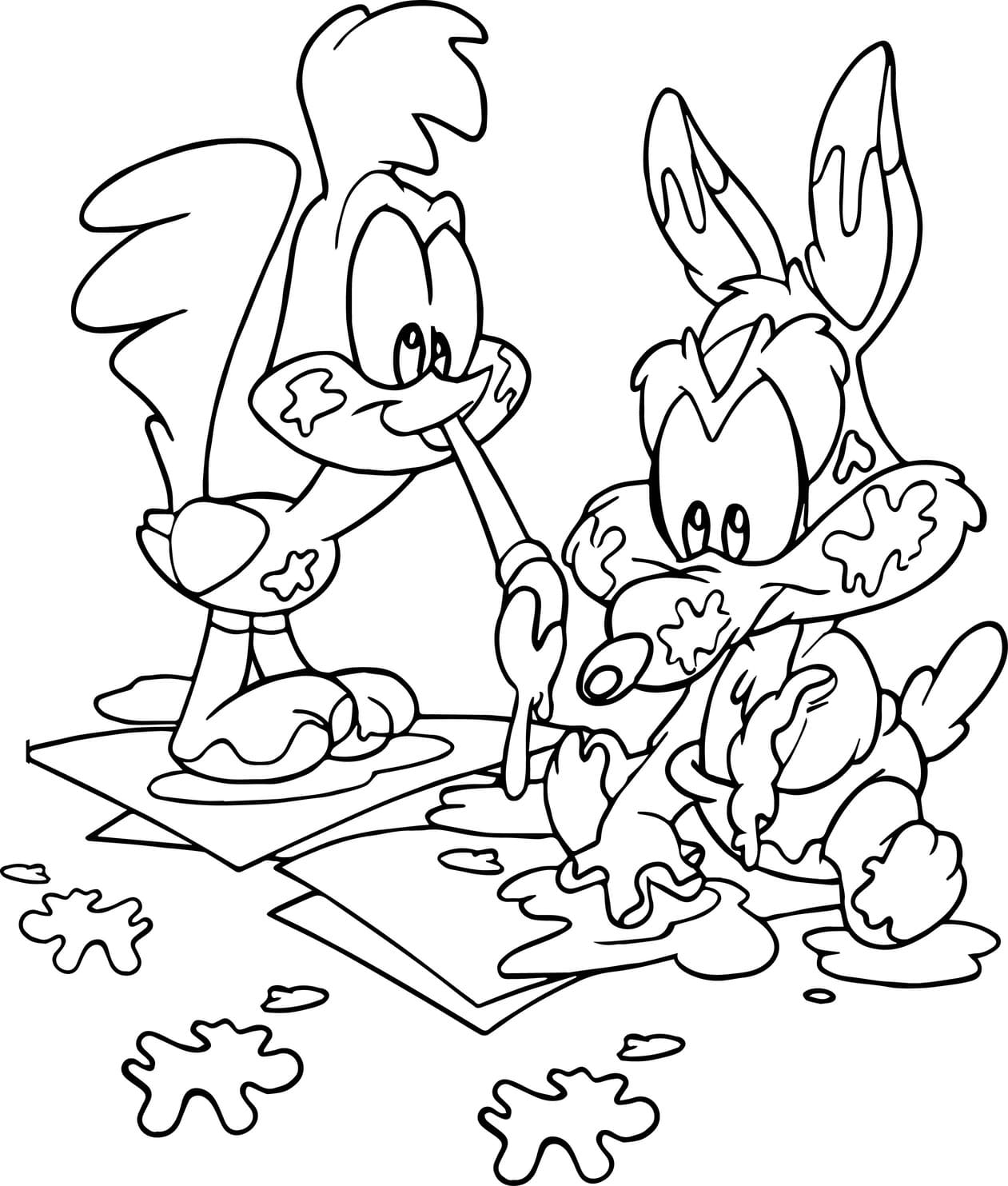 Coloriage Dessiner Baby Looney Tunes pour enfants