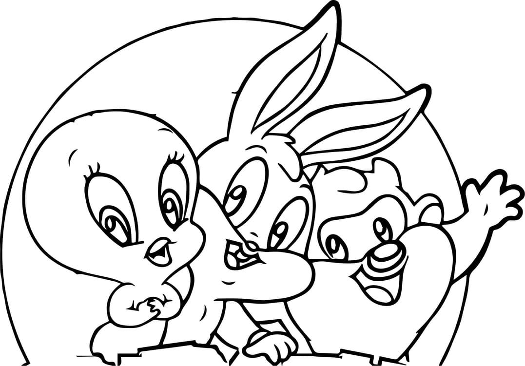Coloriage Dessiner Baby Looney Tunes pour les enfants
