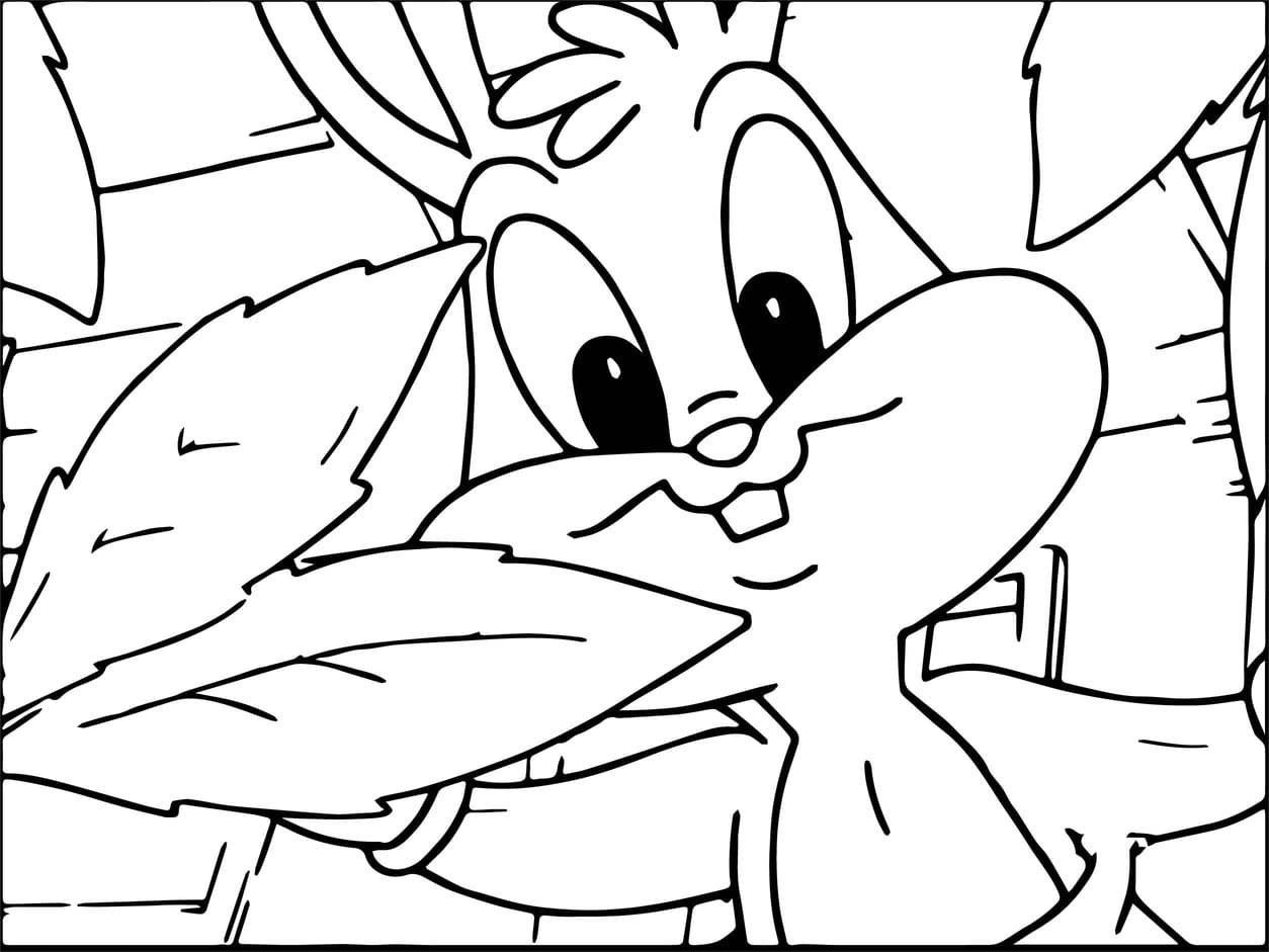Coloriage Dessiner Baby Looney Tunes très facile