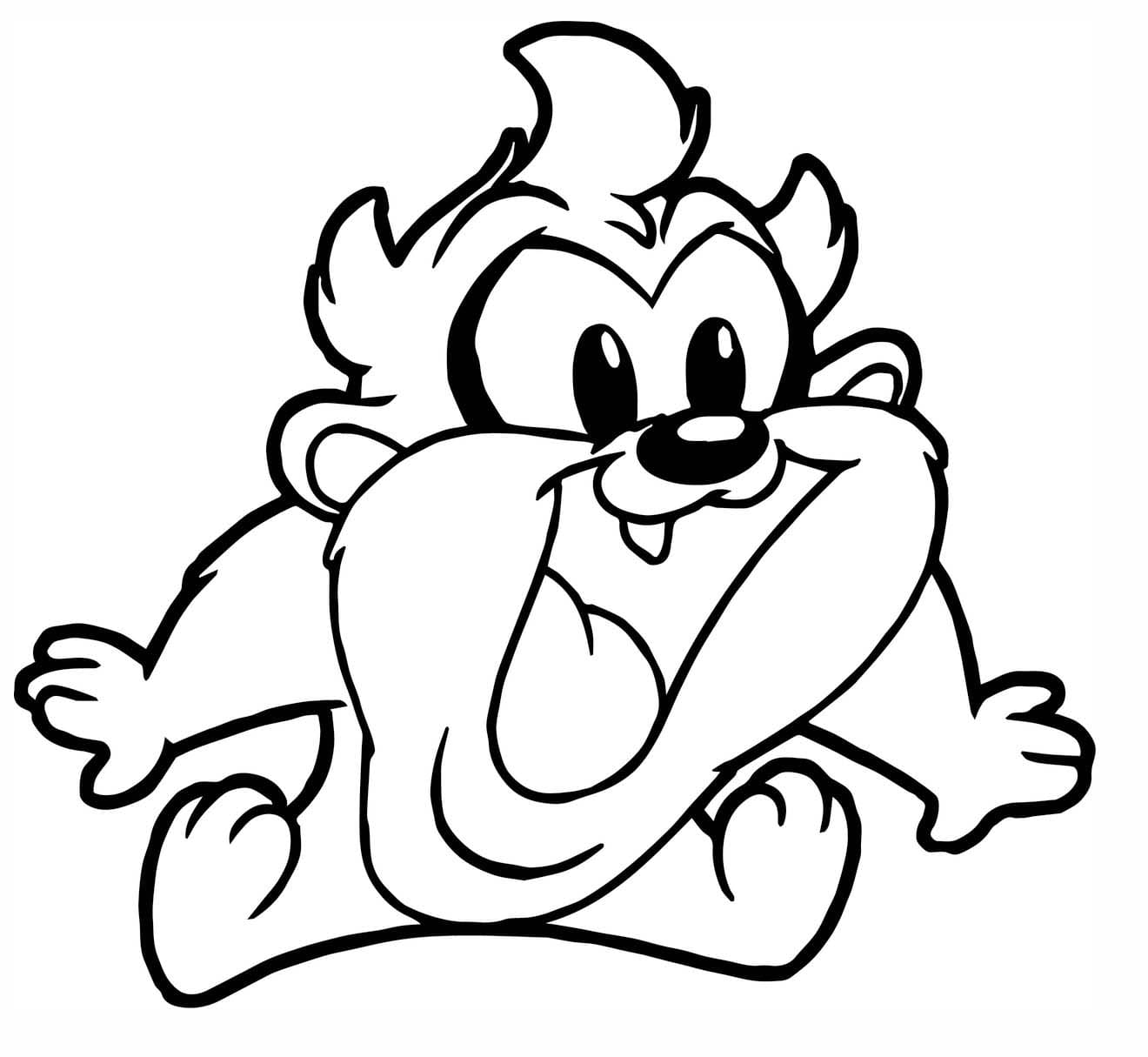 Coloriage Dessiner Baby Looney Tunes très simple