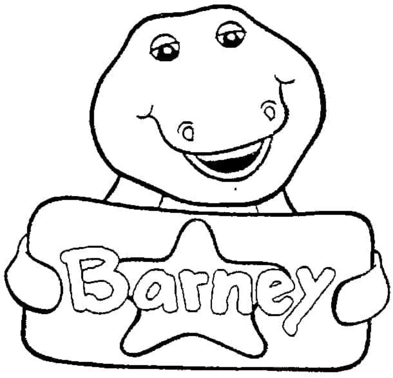 Coloriage Dessiner Barney et ses amis basique
