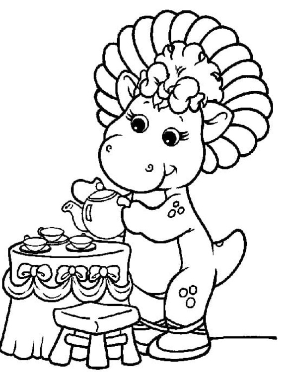 Coloriage Dessiner Barney et ses amis imprimable pour les enfants