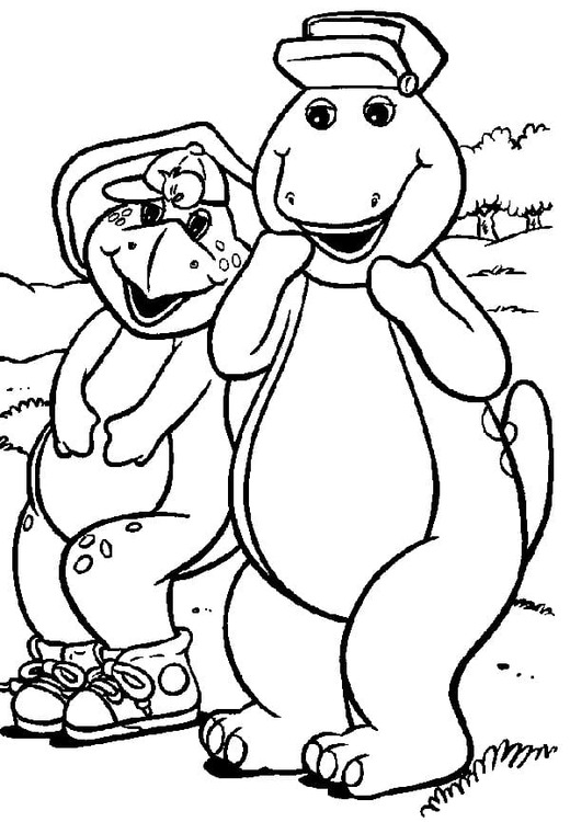 Coloriage Dessiner Barney et ses amis pour enfant