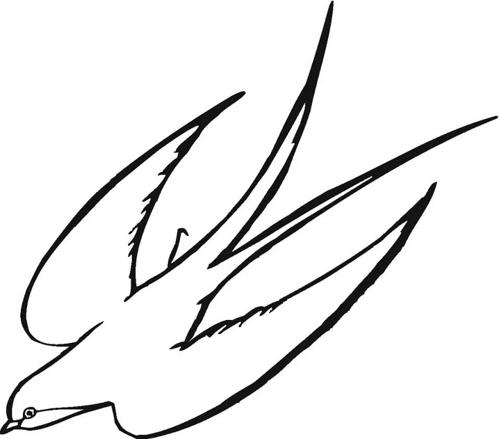 Coloriage Dessiner Hirondelle basique
