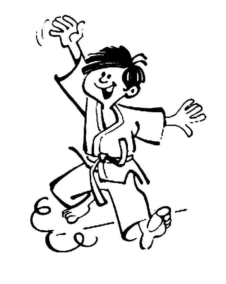Coloriage Dessiner Judo 4