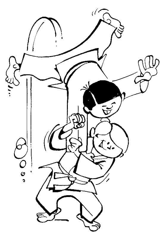 Coloriage Dessiner Judo 5